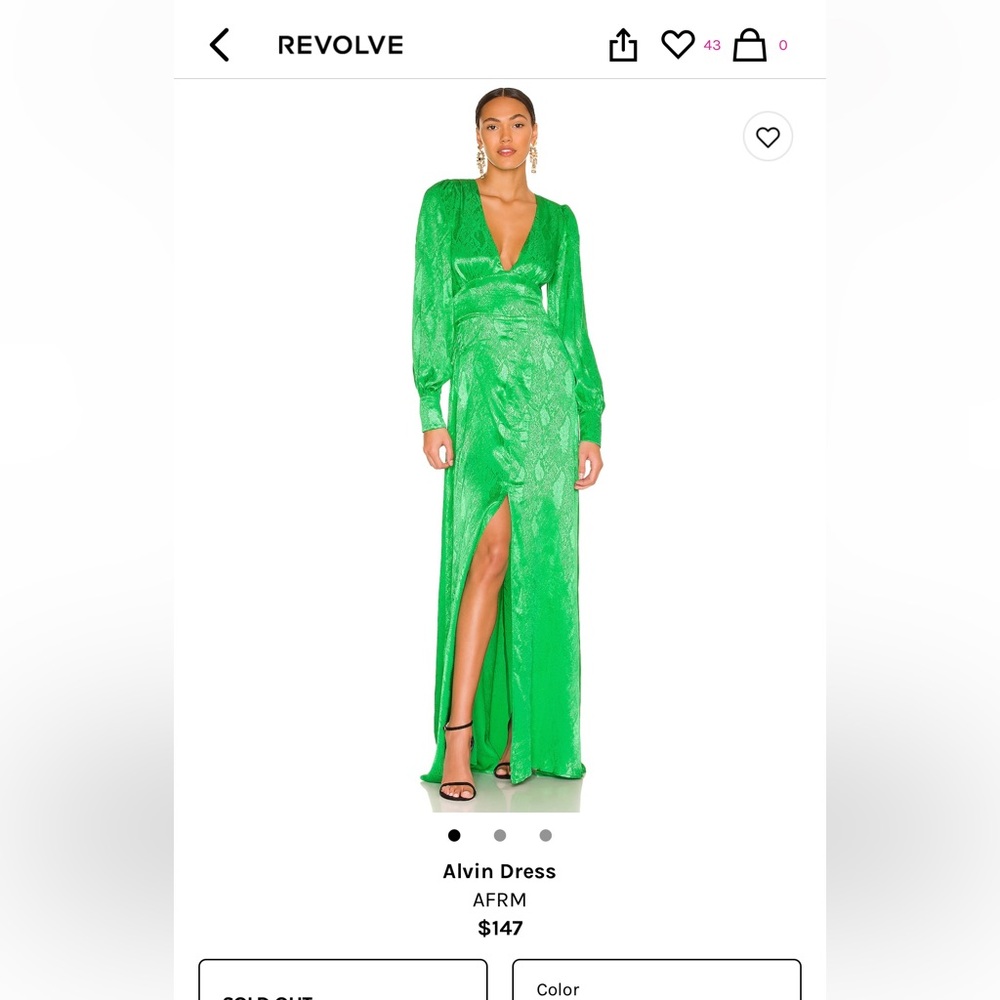 Alvin AFRM dress kelly green 💚